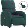 vidaXL Massagesessel Elektrisch Dunkelgrün Stoff 3204818 Bild 2