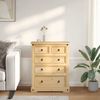 vidaXL Kommode Corona 92x48x114 cm Massivholz Kiefer 4005674 Bild 3