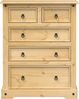 vidaXL Kommode Corona 92x48x114 cm Massivholz Kiefer 4005674 Bild 4