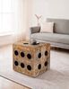 Würfelhocker Mango Massivholz 41x41x41cm Sitzwürfel Beistelltisch Holzhocker Design Bild 3