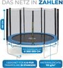 Terena® Premium Ersatznetz Sicherheitsnetz für Trampolin mit 8 Stangen, 305 cm Bild 3