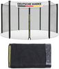 Terena® Premium Ersatznetz Sicherheitsnetz für Trampolin mit 8 Stangen, 305 cm Bild 2