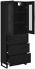 vidaXL Highboard 2 pcs Schwarz Eichen-Optik Engineered Wood und Glas 3416221 Bild 5