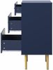 Merax Kommode aus Holz mit Fischschuppenmuster, Sideboard mit 3 Schubladen, Wohnzimmerschrank, B:75cm Bild 2