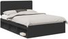 vidaXL Bettrahmen Schwarz 160 x 200 cm Massives Kiefernholz 3412462 Bild 2