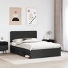 vidaXL Bettrahmen Schwarz 160 x 200 cm Massives Kiefernholz 3412462 Bild 3