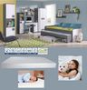 Jugendzimmer Gumi 10 teilig Komplett in Anthrazit und Weiß INKLUSIVE zwei Matratzen - MD111059 Bild 5