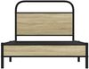 vidaXL Bettgestell ohne Matratze 107x203 cm Sonoma-Eiche Holzwerkstoff 4100406 Bild 5