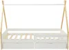 Vente-unique - LUANCO Bett Holz, PlatteHolz, Platte BeigeWeiß - B 97 cm x H 144 cm x L 199,5 cm Bild 4
