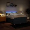 vidaXL Boxspringbett mit Matratze Blau 160x200 cm Stoff 3289030 Bild 5