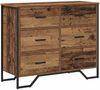 vidaXL Kommode 6-Schublade Altholz 91 x 35,5 x 74,5 cm 3365603 Bild 2