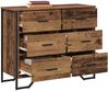 vidaXL Kommode 6-Schublade Altholz 91 x 35,5 x 74,5 cm 3365603 Bild 3