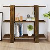 vidaXL Bücherregal/Raumteiler Räuchereiche 100x30x87 cm 813566 Bild 3