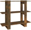 vidaXL Bücherregal/Raumteiler Räuchereiche 100x30x87 cm 813566 Bild 4