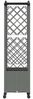 vidaXL Hochbeet mit Rankgitter und Dach Hellgrau 122 x 40 x 144 cm PP 3423024 Bild 4