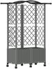 vidaXL Hochbeet mit Rankgitter und Dach Hellgrau 122 x 40 x 144 cm PP 3423024 Bild 2