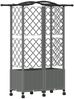 vidaXL Hochbeet mit Rankgitter und Dach Hellgrau 122 x 40 x 144 cm PP 3423024 Bild 5