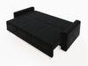 Sofa 3-Sitzer CARDE mit Schlaffunktion Schwarz Bild 4