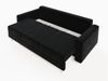 Sofa 3-Sitzer CARDE mit Schlaffunktion Schwarz Bild 5