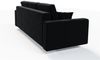 Sofa 3-Sitzer CARDE mit Schlaffunktion Schwarz Bild 3