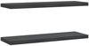 vidaXL Wandregale 2 Stk. 75x23,5 cm Schwarz Edelstahl 30292 Bild 2