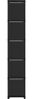 vidaXL Würfel-Regal mit Boxen 15 Fächer Schwarz 103x30x175,5 cm Stoff 322619 Bild 3