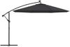 vidaXL Ampelschirm mit LED-Beleuchtung Stahl-Mast Schwarz 350 cm 313784 Bild 4
