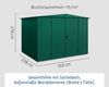 Hörmann Ecostar Metall-Gerätehaus Trend mit Satteldach Typ 3, 238x303 cm , moosgrün, 7,2 m²,2-flüglige Tür Bild 5