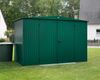 Hörmann Ecostar Metall-Gerätehaus Trend mit Satteldach Typ 3, 238x303 cm , moosgrün, 7,2 m²,2-flüglige Tür Bild 2