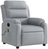 vidaXL Massagesessel Hellgrau Stoff 373474 Bild 3