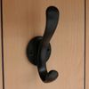 Garderobe HWC-P26, Flurgarderobe Holzgarderobe Sitzbank, 4 Haken Staufach Ablage Melamin 170x100x39cm ~ natur Bild 5