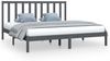 vidaXL Massivholzbett Grau Kiefer 200x200 cm [3105182] Bild 2