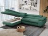 Mks Möbel 'Peter L-form' Ecksofa mit Bettfunktion, Bettkasten & einstellbaren Kopfstützen, Grün, Stoff, mit Topper, links Bild 3
