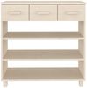 vidaXL Konsolentisch HAMAR Honigbraun 90x35x90 cm Massivholz Kiefer 340464 Bild 5