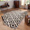 In- & Outdoor Teppich Malta Schwarz Creme - 80x350x0,5cm Bild 5