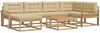 vidaXL Outdoor-Sofagarnitur 7 pcs Weiß und Beige 3386727 Bild 2