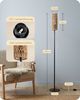 EDISHINE Stehlampe Wohnzimmer 165cm, LED wechselbar, warmweiß, Boho Stehlampe mit Lampenschirm aus gewebtem Seil Bild 3