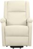 vidaXL Massagesessel mit Aufstehhilfe Creme Stoff 329718 Bild 3