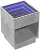 vidaXL Nachttisch mit Infinity-LED Betongrau 40x40x50 cm 3284080 Bild 3