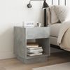 vidaXL Nachttisch mit Infinity-LED Betongrau 40x40x50 cm 3284080 Bild 4