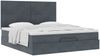 vidaXL Ottoman-Bett mit Matratzen Dunkelgrau 160x200 cm Samt 3313410 Bild 5