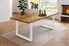 Esstisch Baumkante massiv Akazie natur 160 x 85 weiß NIAH 141096912 Bild 1