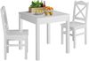 Esszimmergruppe mit Tisch und 2 Stühle Kiefer Massivholz waschweiß 90.70-50 C W-Set 20 Bild 2