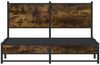 vidaXL Metallbett ohne Matratze Räuchereiche 140x200 cm 4007833 Bild 5