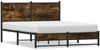 vidaXL Metallbett ohne Matratze Räuchereiche 140x200 cm 4007833 Bild 2