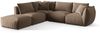Micadoni Modulares Ecksofa Chris 4-Sitzer Links Samt Hellbraun Bild 2
