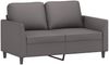 vidaXL 2-tlg. Sofagarnitur mit Kissen Grau Kunstleder 3201762 Bild 3