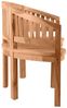 Gartensitzbank Bananenform Teakholz Natur Bild 2