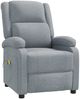 vidaXL Massagesessel Hellgrau Stoff 348447 Bild 2