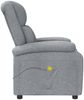 vidaXL Massagesessel Hellgrau Stoff 348447 Bild 4